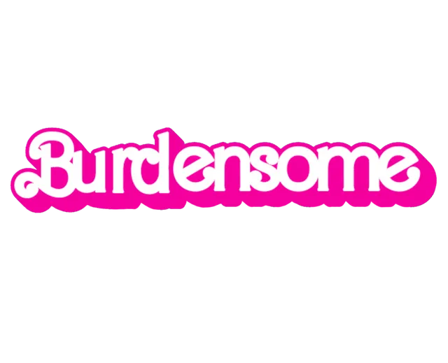 Burdensome Barbie sticker